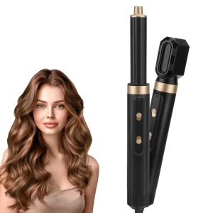 Professional Multi Hair Styling Tools Blow Out Hot Air with 5 in 1 Hot Air Hair Dryer Styler Iron Hair Straightener Curling Iron