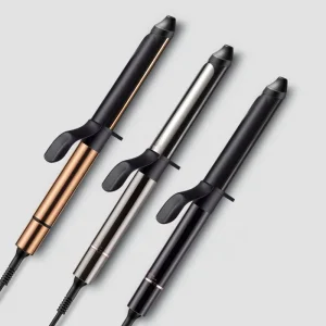 Professional Multifunctional 1 Inch Rose Gold Titanium Hair Curler PTC Electric Iron Straightener Barrel Curling