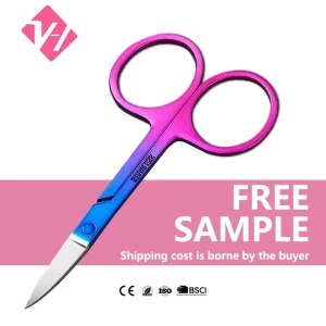Professional Nail Stainless Steel Eyebrow Scissors Manicure Cuticle Eyelash Trimming Nose Hair Small Clipper Cut Tools