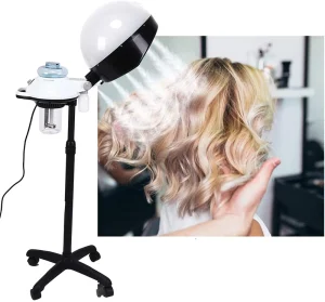 Professional Perm Ozone Hair Steamer for Scalp Care Spa Barbershop Standing Micro Mist Nano Hair Salon Styling Steamer Machine