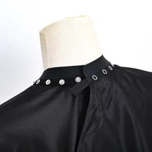 Professional Printed Polyester Hair Salon Hairdressing Barber Capes with Silicone Neck