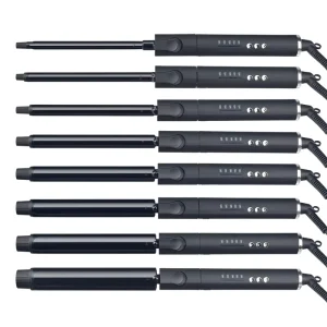 Professional Rotating Hair Curler LED Display 230°C Electric Curling Wand for Salon