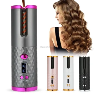 Professional Salon Automatic Rotating Mini USB Rechargeable Electric Cordless Hair Curler