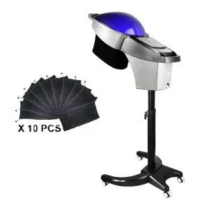 Professional Salon Equipment LED Light Hair Steamer Machine with Micro Mist Ozone for Beauty Salons and Barbers