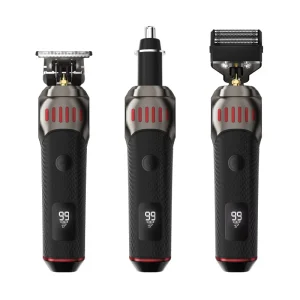 Professional Salon Hair Clipper Cordless Electric Hair Trimmer for Barbers Men Smart LED Display Rechargeable 3H Long Runtime