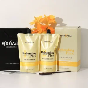 Professional Salon Hair Straightening Cream and Lotion Natural Formula to Reduce Frizz Improve Control and Minimize Hair Damage