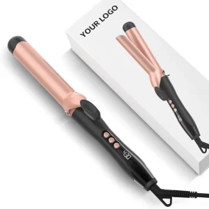 Professional Salon Hair Waver 2 in 1 Ceramic Coating Curling Iron 19 25 32 32 38 50 mm Negative Ion Electric Hair Curler
