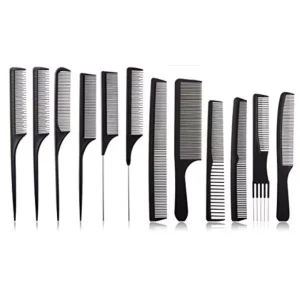 Professional Salon Hairdressing Styling Tool Hair Cutting Comb Sets Kit