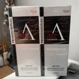 Professional Salon Keratin Shampoo&Conditioner Set Anti Dandruff Itchy Scalp Relief Control Frizz Repairing Nourishing