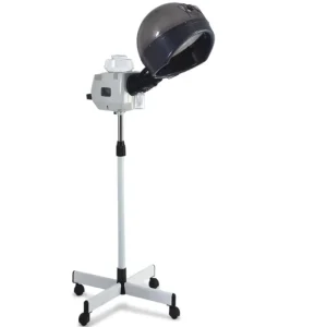Professional Salon Stainless Steel Portable Hair Steamer Rolling Wheel Conditioning Machine for Eco Friendly Humidifying Hair