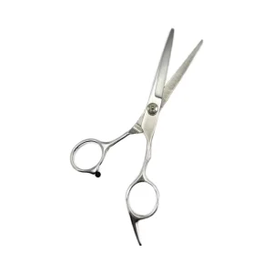 Professional Salon Stainless Steel Straight Blade Hair Cutting Scissors Sharp Tip Adjustable Beauty Supply for Salon Use