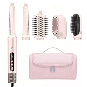 Professional Salon Styling Tools 5 in 1 Hair Multi Styler Ionic Portable High Speed One Step Hair Blow Dryer Set
