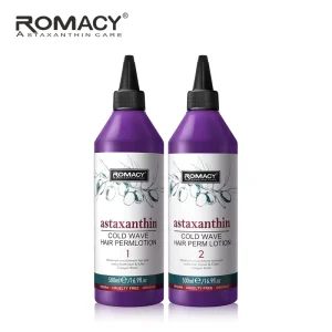 Professional Salon Use 500ml Long Lasting Styling Wave Curl Hair Perm Lotion Astaxanthin Cold Wave