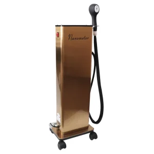 Professional Stainless Steel Gold Light Hair Steamer with Nano Mist Sprayer CE Certified 2-in-1 Salon Use Model DH-2080