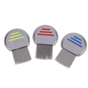 Professional Stainless Steel Pet Louse and Nit Comb for Head Lice Treatment with Custom Logo