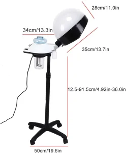 Professional Standing Hair Steamer Machine for Deep Conditioning Hair Steamer Hairdressing Care Hood for Salon Hair Care