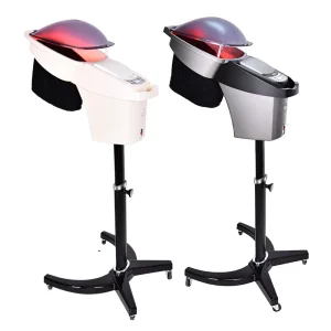 Professional Standing Hair Steamer With Headcap 800W Spa Salon Micro Mist Hair Steamer Hot Cold Fog Hair Care Machine