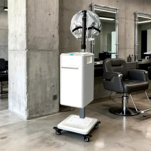 Professional Standing Hair Steamer with Hood for Modern Salon Ozone Treatment and Deep Hair Conditioning Equipment