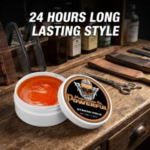 Professional Strong Hold Hair Pomade for Men 150g Water Based High Shine Hair Wax Long Lasting Styling Gel for Barber Shop
