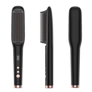 Professional Supplier’s New Design 480 Degrees Electric Hot Comb Iron Custom Logo Hair Straightener Comb