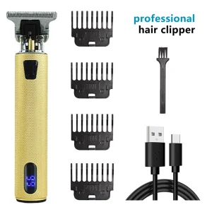 Professional USB Rechargeable Men’s Hair for Clipper Trimmer New Model Stainless Steel Blades Electric Power Hair Clipper