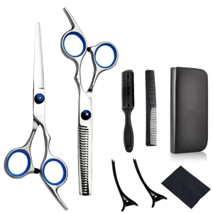 Professional Use Hairdressing Scissors Kit Hair Clipper Grooming Hair Salon Scissors