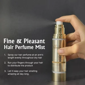 Professional Vegan Nourishing Leave In Hair Mist Perfume with Long Lasting Fragrance Silk Formula for Hair Treatments