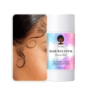 Professional Vegan Organic Hair Wax Stick Without Animal Testing Strong Hold Long-lasting Effect Anti-frizz
