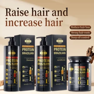 Protein Shampoo, Syringe Keratin Shampoo for Oil Control, Cleansing, and Volumizing Hair Care
