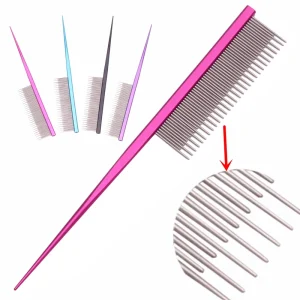 Puppy Grooming Comb Brush for Dog Cat Professional Needle Tail High Low Teeth Knot Remover Hair Cleaning