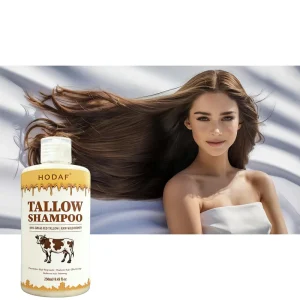 Pure Beef Tallow Hair Shampoo for Dry Damaged Hair Repair Split Ends Dandruff and Silky Shine Natural