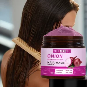 Purple Onion Hair Mask for Hair Growth & Damage Repair Anti Hair Loss Leave in Hair Mask OEM Service Available