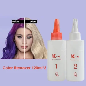 Q8 K up Pigment Remover Hair Color Stripper Dye Remover Processes in 20 Minutes Safely Removes Brown Black Red Purple Blue Green