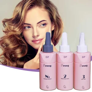 Q8 Professional Salon Use 130ml*3 Low Temperature Instant Waving Solution for Hair Long Lasting Curling Hot Creamic Perm Lotion