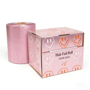 Qiangli Foil Embossed Hair Foil Roll for Highlighting Hairdressing Coloring High End Customized Printing with Logo Embossing