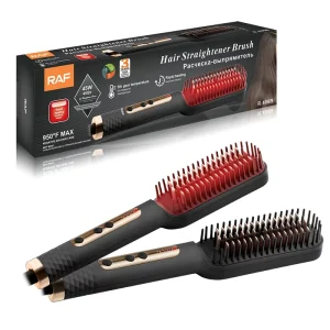 RAF 5 Temp Settings Straightening Comb Curly Hair Straightener Brush