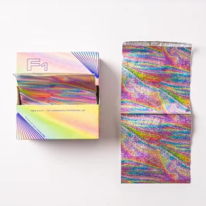 Rainbow Pre Cut Sheets Hair Coloring 12mic Aluminum Foil Hairdressing Tint Salon Foil for Hair Coloring