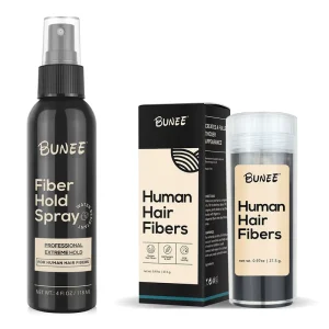 Real Human Hair Thickening Spray Waterproof Sweatproof Hair Building Fibers Set Hold Spray Fiber Hair Styling Tools