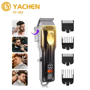 Rechargeable Hair Clippers with Digital Display Adjustable Electric Hair Clippers