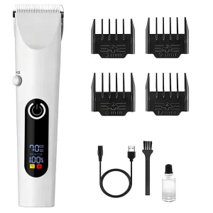 Rechargeable Low Noise Portable Simple ABS Hair Clipper Set Professional Barber Salon Grooming Detail Trimmers