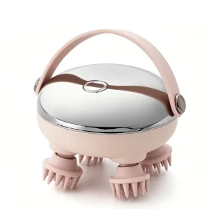 Rechargeable Scalp Relief Instrument Silicone Electric Head Massager with 2 Modes for Sleep and Mood Balance Care Tool