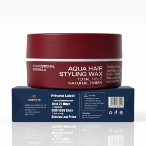 Red Hair Wax with Strawberry Scent 150ml High Shine Formula for Unisex Professional Salon Styling