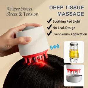 Red Light Therapy LED Comb Scalp Massage Hair Oil Bottle Hair Growth with Anti Loss Comb Electric Comb