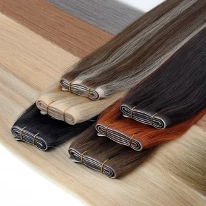 Remy 100% Human Hair Weft Injection Weft Tape Hair Extensions Skin Long Tape Weft Extensions Invisible Tape In Hair Extensions