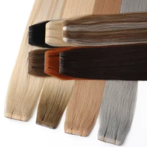 Remy 100% Human Hair Weft Seamless Injection Weft Tape Hair Extensions Skin Weft Invisible Tape In Hair Extensions Raw Indian