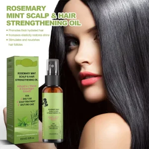 Repair Anti-off Nourishing Moisturize Rosemary Dense Hair Serum for Damaged & Curly Hair with Anti-Breakage Protection