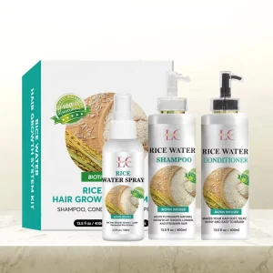 Rice Water Hair Care Set Vegan Promote Regrowth Improve Hair Loss Reduce Breakage Rosemary Shampoo and Conditioner