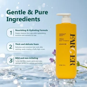 Rich Foam Shampoo for Daily Hair Wash 750ml Private Label OEM ODM Hair Care Bulk Supply China Export