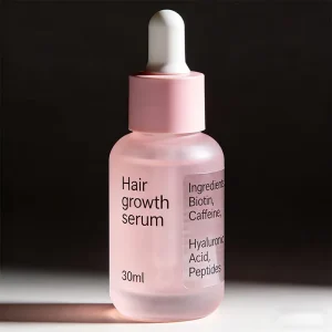 Rosemary Hair Growth Oil & Peptide Hair Serum with Moroccan Oil 30ml Nourishing Scalp Treatment for Thinning Hair