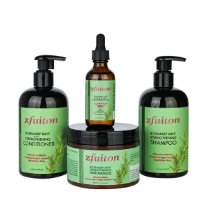 Rosemary Mint Hair Care Set Shampoo Conditioner Hair Masque & Scalp Oil with Biotin for Strengthening Hair